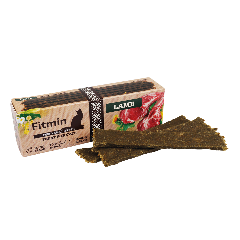 570123500700016_ZO Fitmin cat Purity Snax STRIPES lamb 35 g EN-PL box+content
